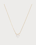 PERSEE Yellow Gold and Diamond Celeste Triangle Necklace(Yellow Gold)